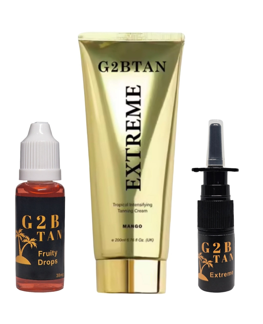 Extreme Bundle! (Fruity drop, spray and tanning cream!)